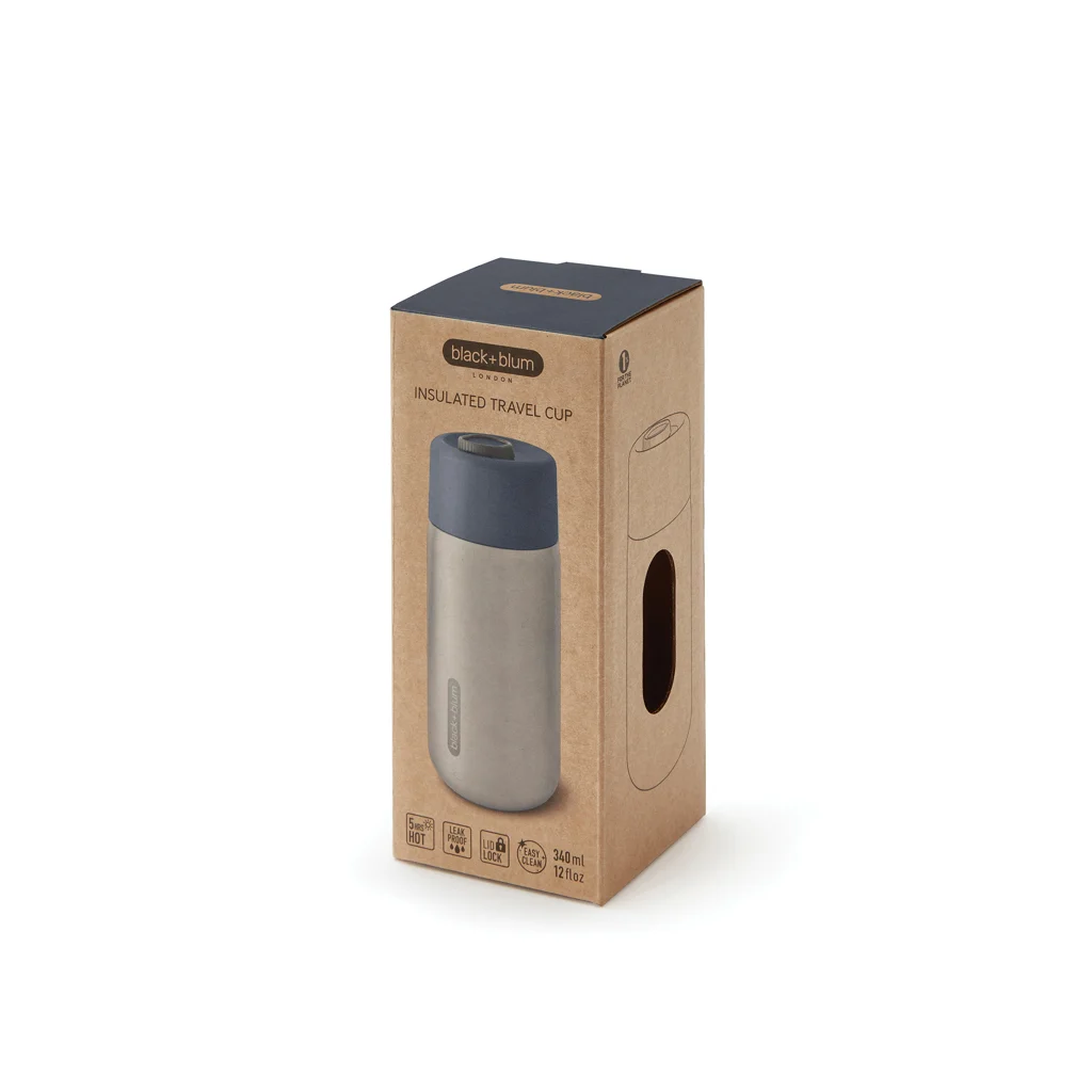 Black+Blum geisoleerde lekvrije reisbeker 340ml.