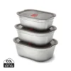 Black+Blum Mealprep Box Set 3 stuks Klein, Middel, Groot grijs