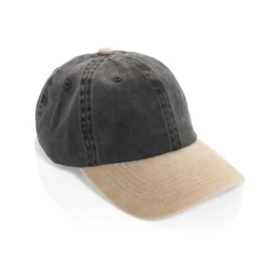 BEAU AWARE™ Washed 6 panel 270gsm cotton twill two tone cap