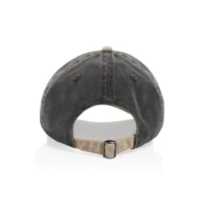 BEAU AWARE™ Washed 6 panel 270gsm cotton twill two tone cap