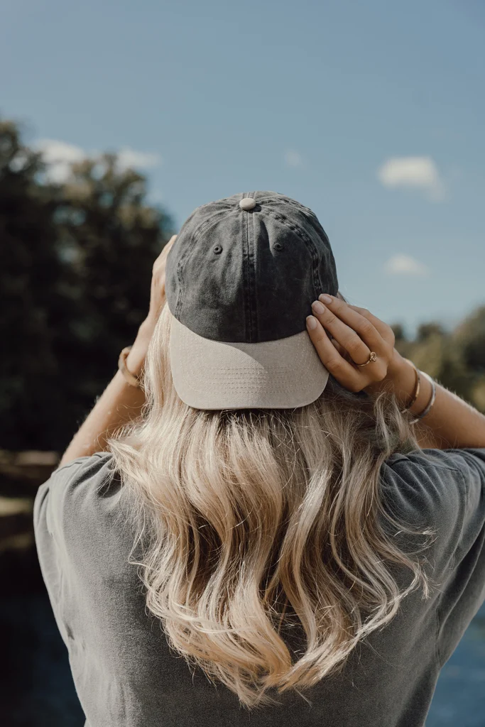 BEAU AWARE™ Washed 6 panel 270gsm cotton twill two tone cap
