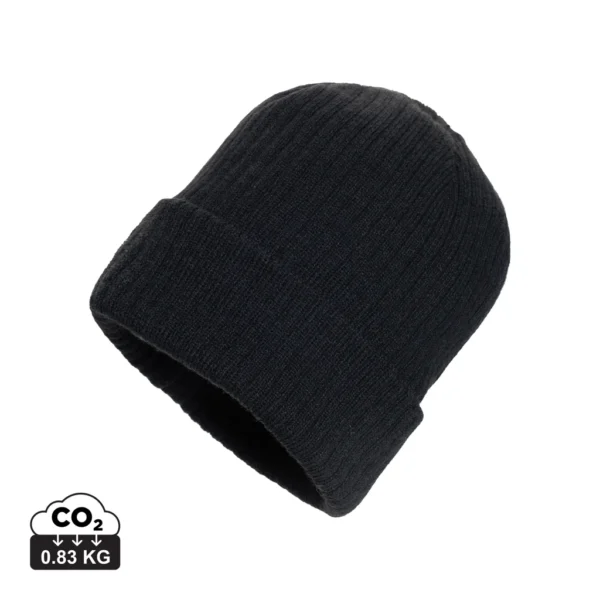 Pryor AWARE™ Polylana® beanie met omslag zwart