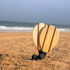 Houten frescobol tennis set