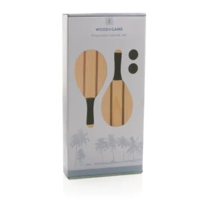 Houten frescobol tennis set