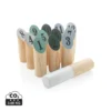 Houten werp set bruin