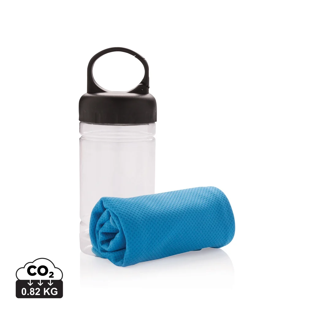 Cooling handdoek blauw