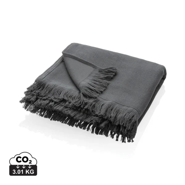 UKIYO Aware™ Keiko effen hammam handdoek 100x180cm antraciet