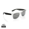 Gleam RCS zonnebril met gerecycled PC spiegelglas zwart, wit
