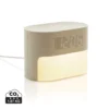 LumaRise RCS gerecycled plastic wekker met witte ruis beige