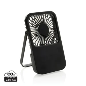 Aervina RCS rplastic herlaadbare bureauventilator zwart
