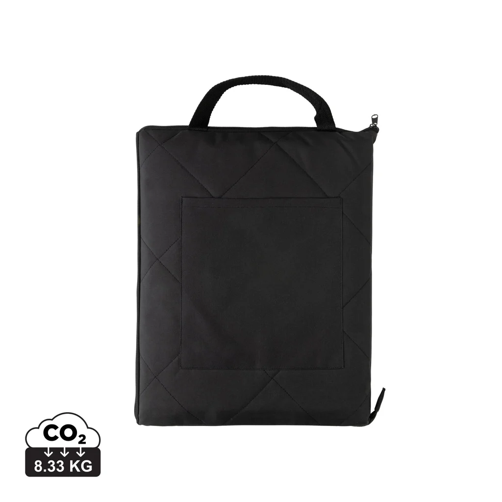 Impact Aware™ RPET opvouwbare gewatteerd picknickkleed zwart
