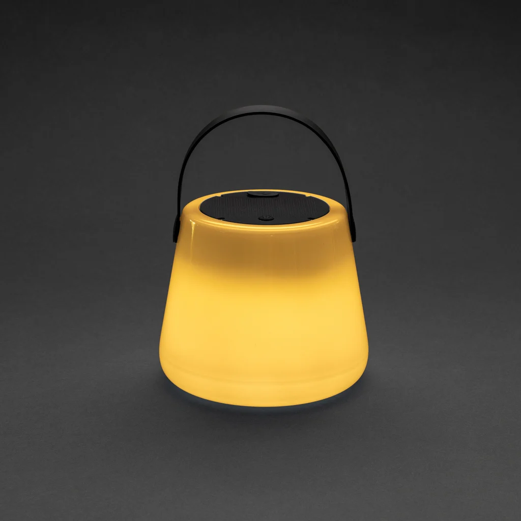 Solar Glow RCS gerecycled plastic USB-oplaadbare buitenlamp