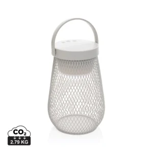 Aurora RCS gerecyclede plastic USB-oplaadbare tafellamp grijs