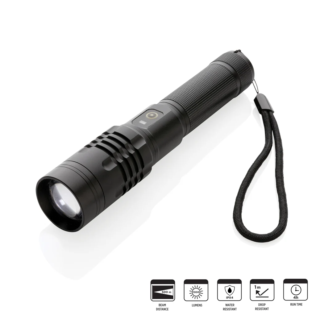 Gear X USB oplaadbare zaklamp