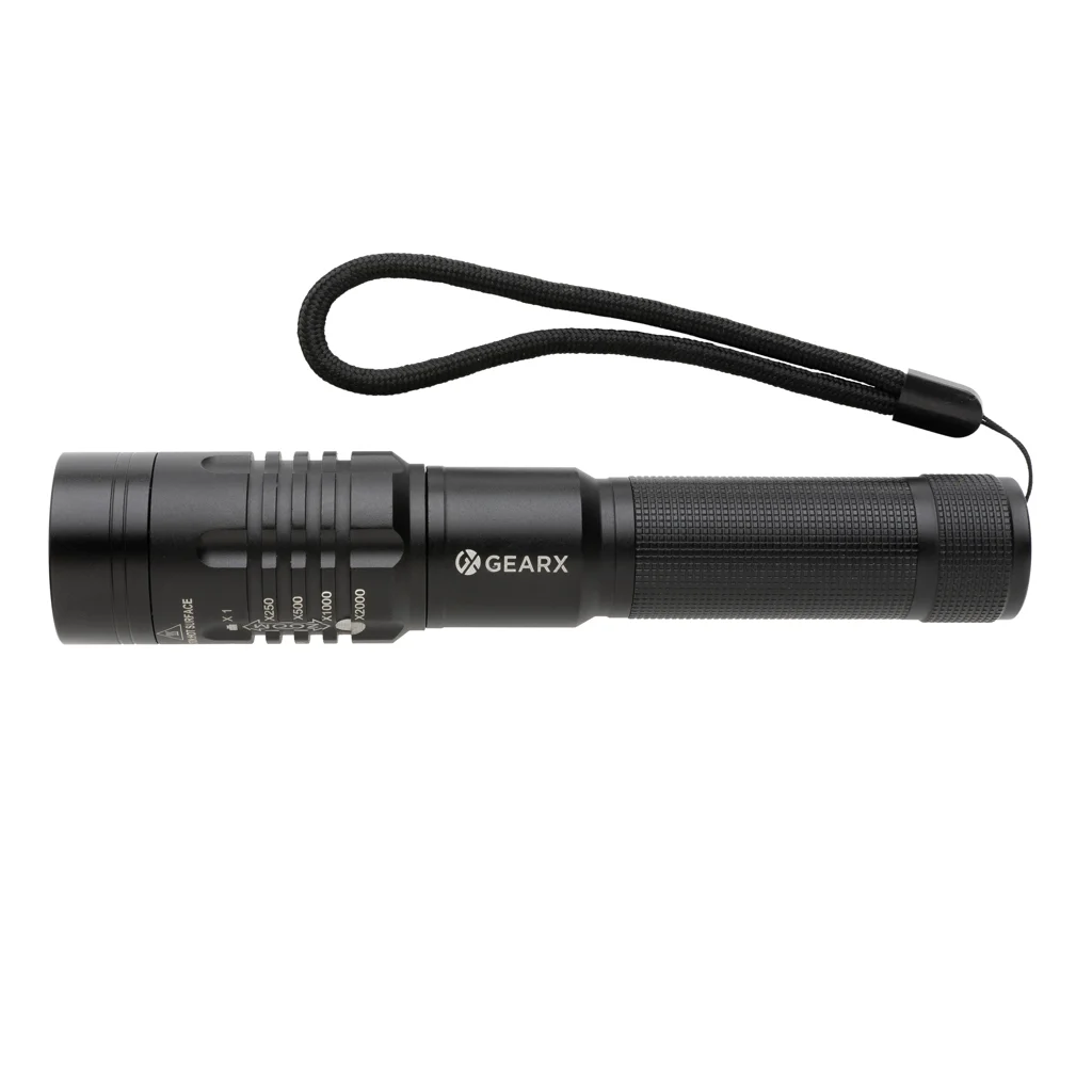 Gear X USB oplaadbare zaklamp