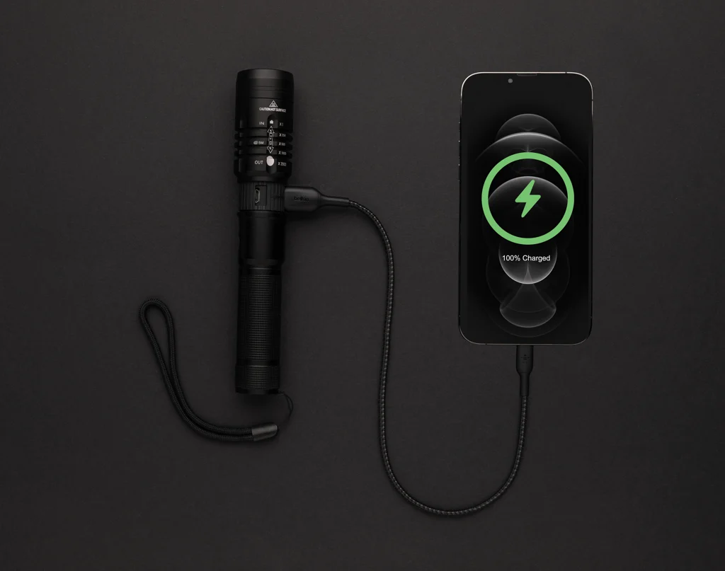 Gear X USB oplaadbare zaklamp