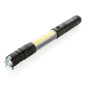 Uitschuifbare zaklamp met COB