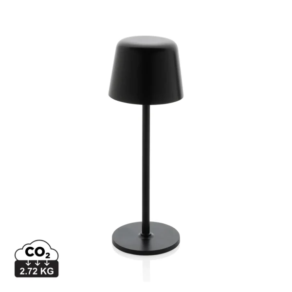 Zenic RCS gerecyclede plastic USB oplaadbare tafellamp zwart