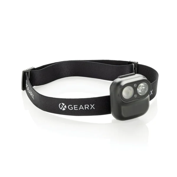 Gear X RCS recycled plastic hoofd lamp met motion sensor