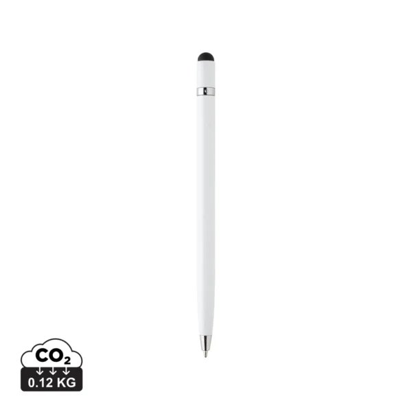 Simplistic metalen pen wit