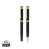 Swiss Peak Luca RCS recycled brass deluxe pen set zwart