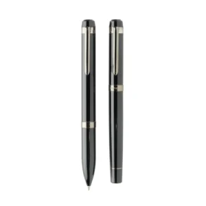 Swiss peak OSLO recycled stainless steel deluxe pen set