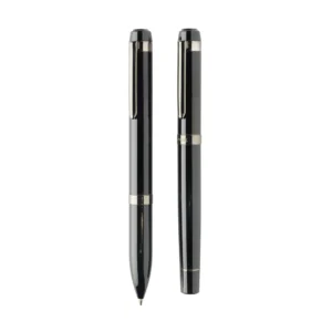 Swiss peak OSLO recycled stainless steel deluxe pen set