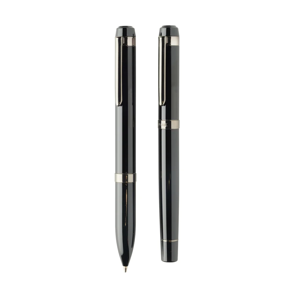 Swiss peak OSLO recycled stainless steel deluxe pen set