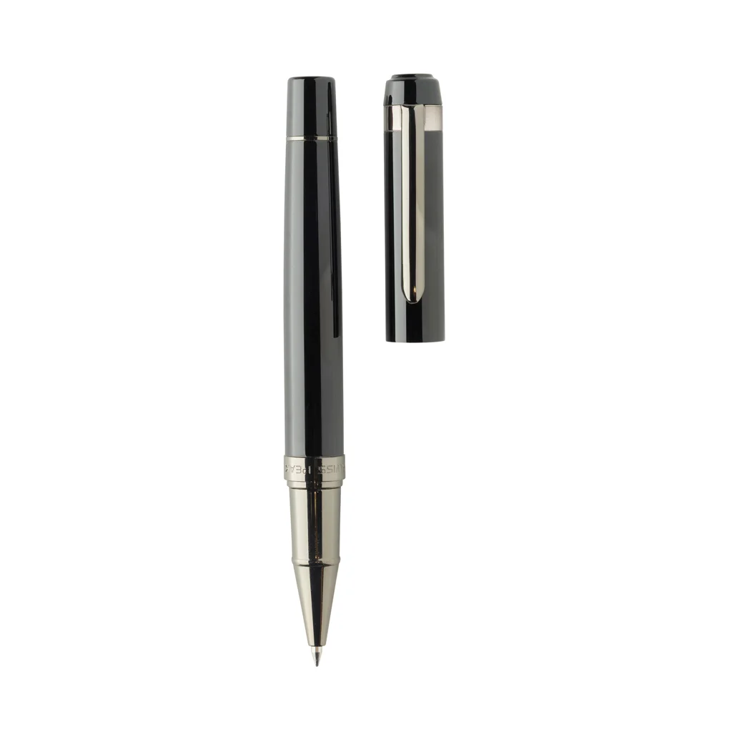 Swiss peak OSLO recycled stainless steel deluxe pen set