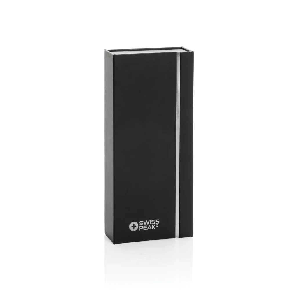 Swiss peak OSLO recycled stainless steel deluxe pen set