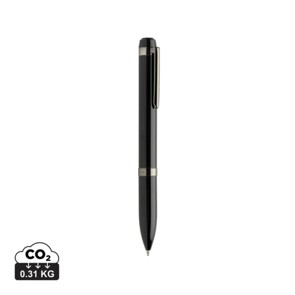 Swiss peak OSLO recycled rvs deluxe pen zwart