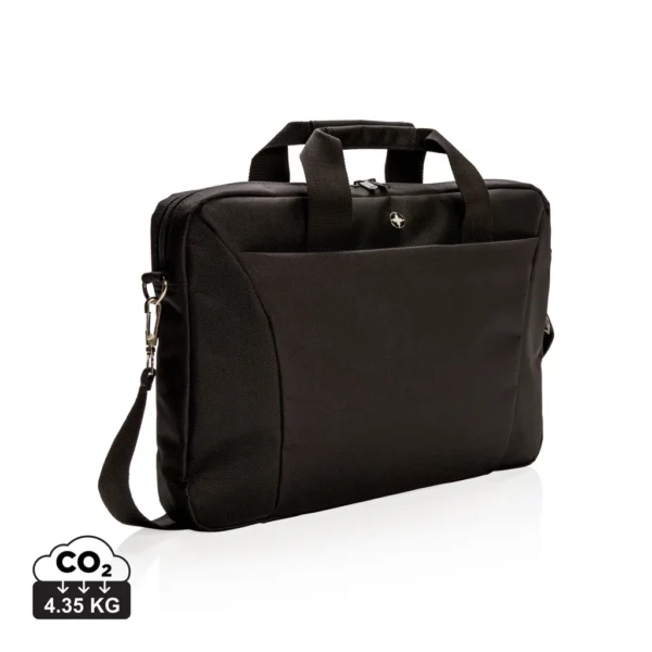 Swiss Peak 15.4” laptop tas PVC-vrij zwart
