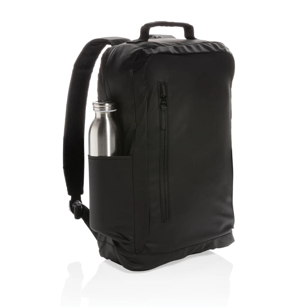 Fashion black PVC vrije 15.6" laptop rugtas