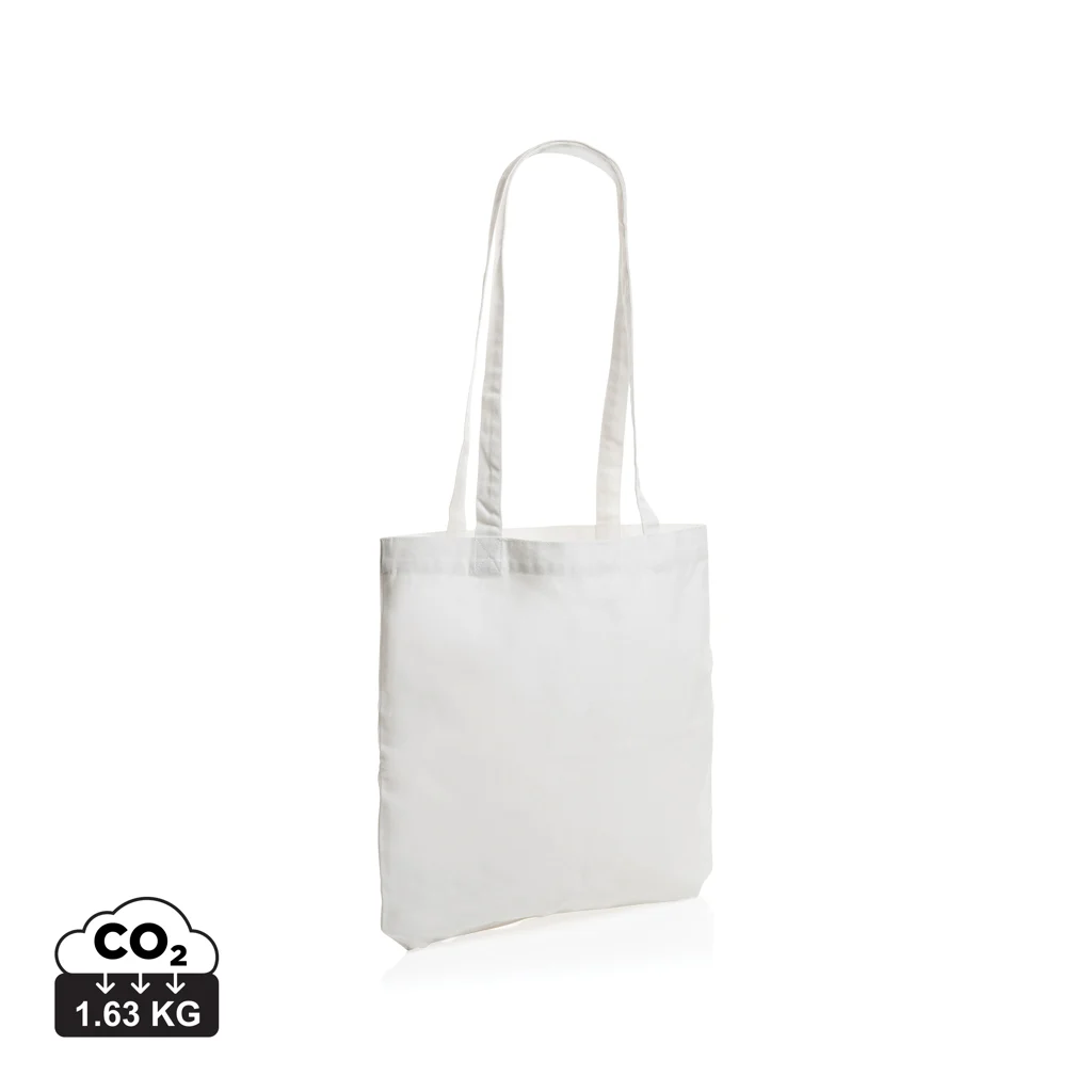 Impact AWARE™ gerecycled katoenen draagtas 330gsm wit