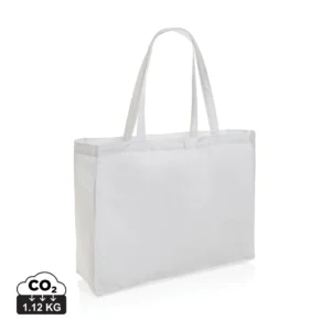 Impact AWARE ™ gerecycled katoenen shopper 145gsm wit