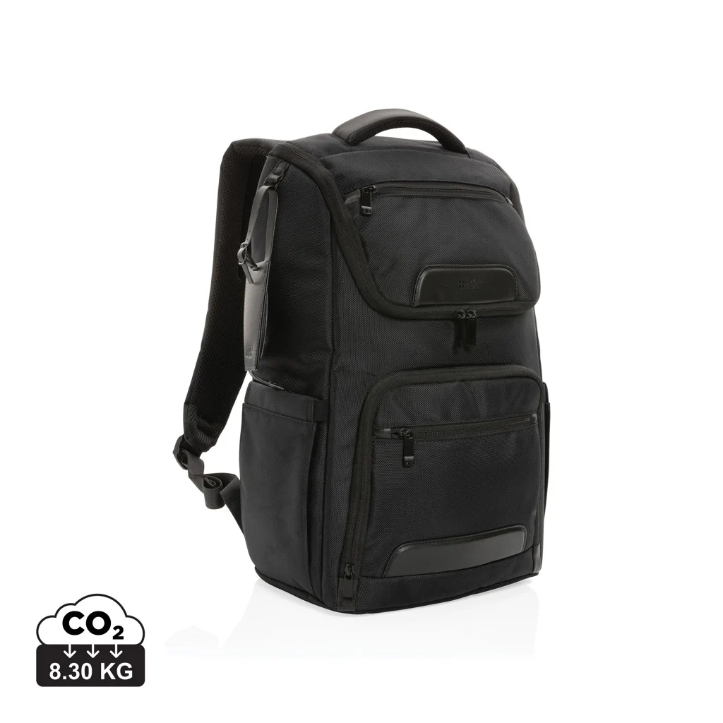 Swiss Peak AWARE™ RPET Voyager 15.6" laptop rugzak zwart