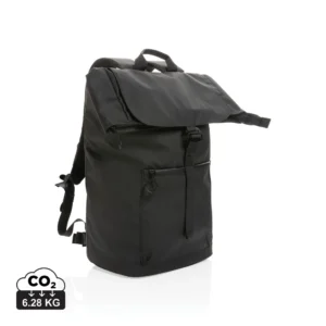 Impact AWARE™ RPET waterbestendige 15.6" laptoprugzak zwart
