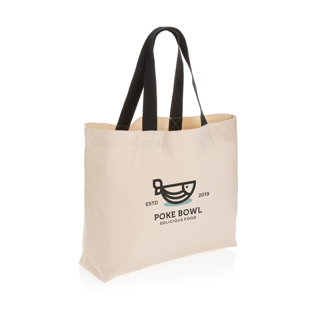 Impact Aware™ recycled canvas XL draagtas 240gsm ongeverfd