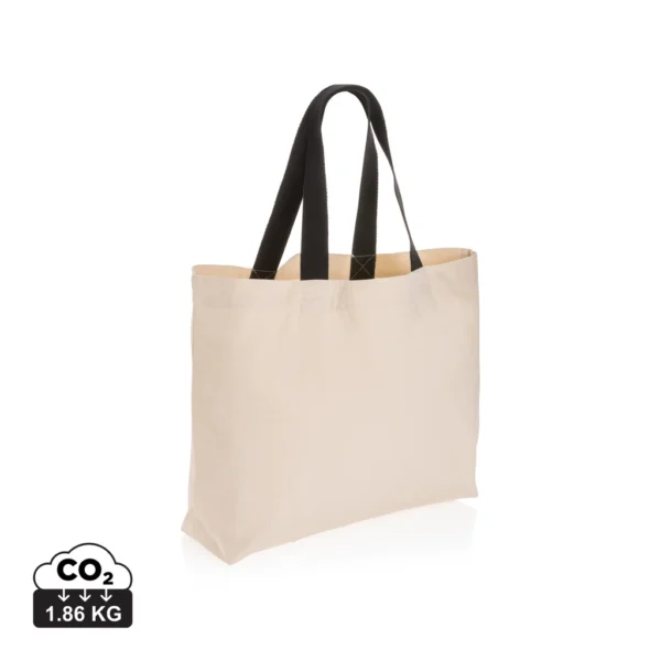 Impact Aware™ recycled canvas XL draagtas 240gsm ongeverfd gebroken wit