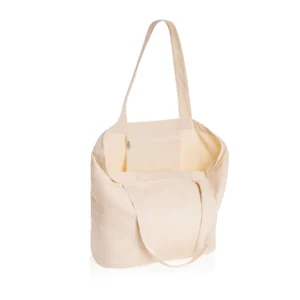 Impact Aware™ re-canvas shopper met vakje 240gsm ongeverfd