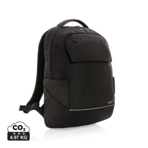 Swiss Peak Brooke AWARE™ RPET daily 15.6" laptop rugzak zwart
