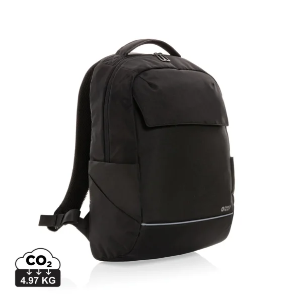 Swiss Peak Brooke AWARE™ RPET daily 15.6" laptop rugzak zwart