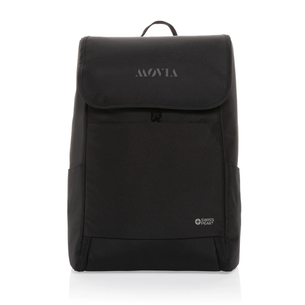Swiss Peak Fern AWARE™ RPET allover zip 15" laptop rugzak
