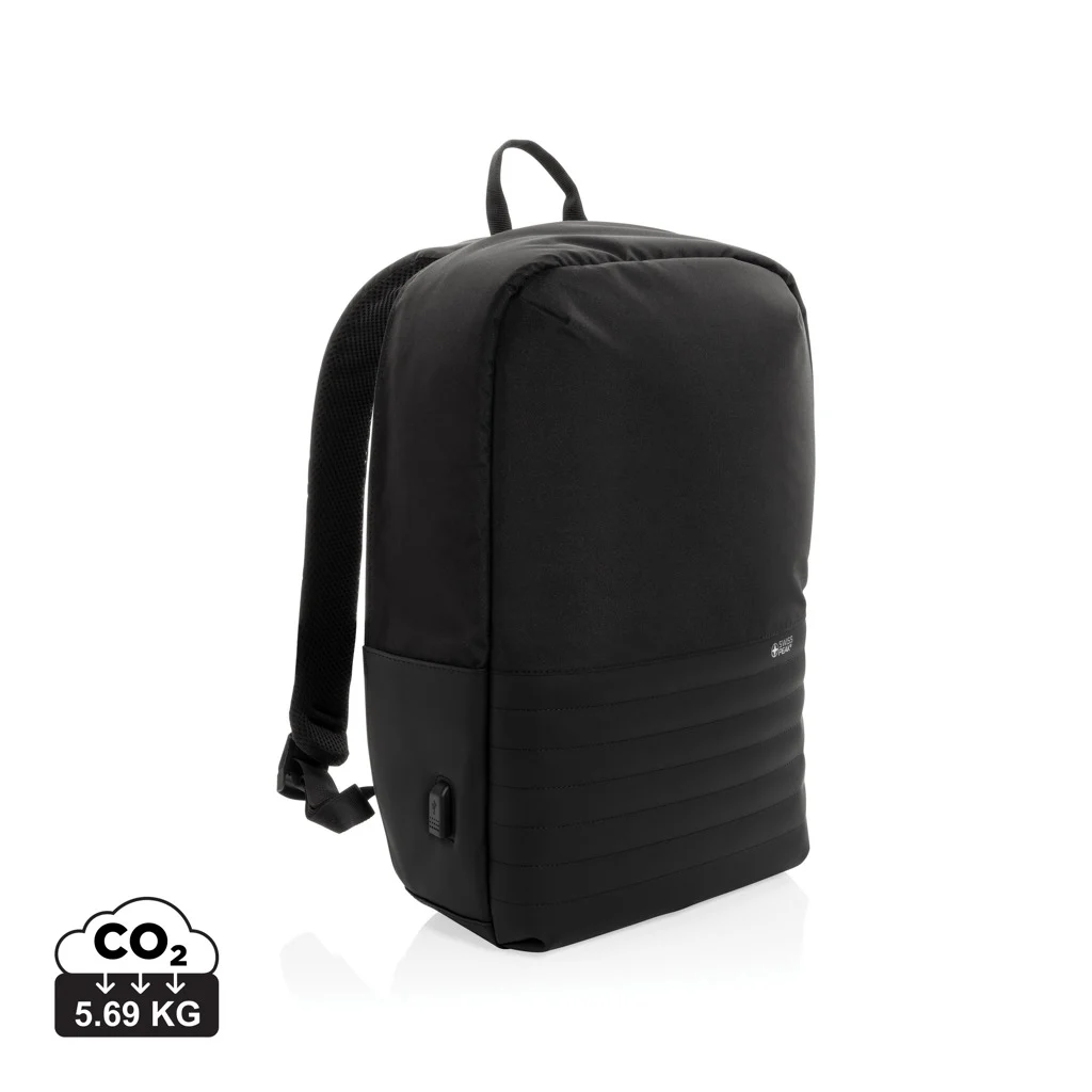 Swiss Peak AWARE™ RFID anti-diefstal 15.6" laptoprugzak zwart