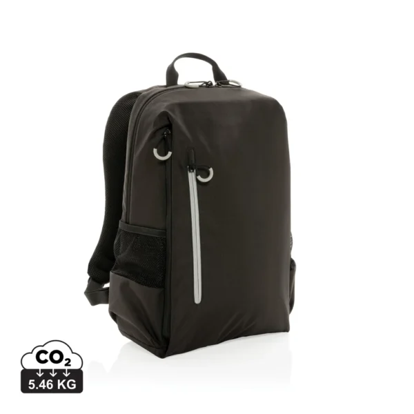 Impact AWARE™ Lima 15.6" RFID laptoprugzak zwart, wit