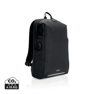Swiss Peak AWARE™ RFID and USB A laptop rugzak zwart