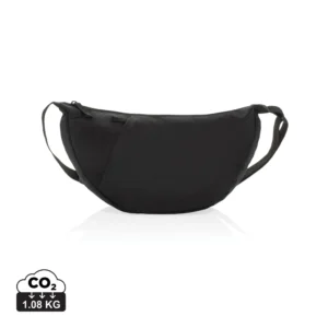 Crescent XL AWARE™ RPET halve maan sling bag zwart