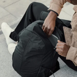 KENTO URBAN RCS recycled nylon 15,6 inch rugzak met voorvak