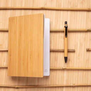 A5 Bamboe notitieboek & pen set