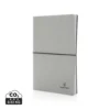 GRS A5 gerecycled lederen notitieboek lichtgrijs